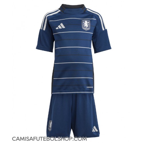 Camisa de time de futebol Aston Villa Replicas 3º Equipamento Infantil 2024-25 Manga Curta (+ Calças curtas)